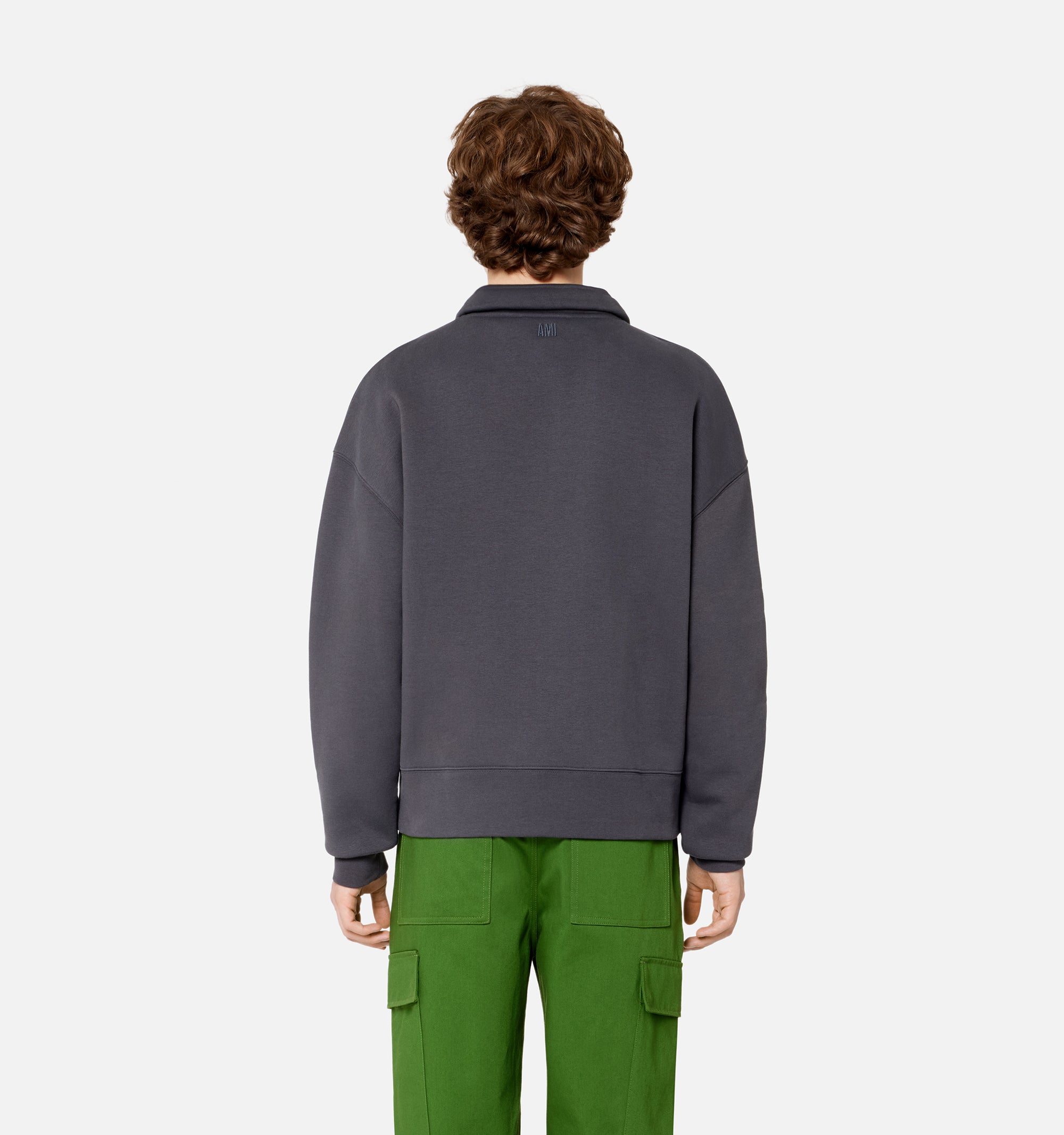 Sweatshirt Ami de Cœur zippé - Stone Grey