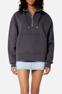 Sweatshirt Ami de Cœur zippé - Stone Grey