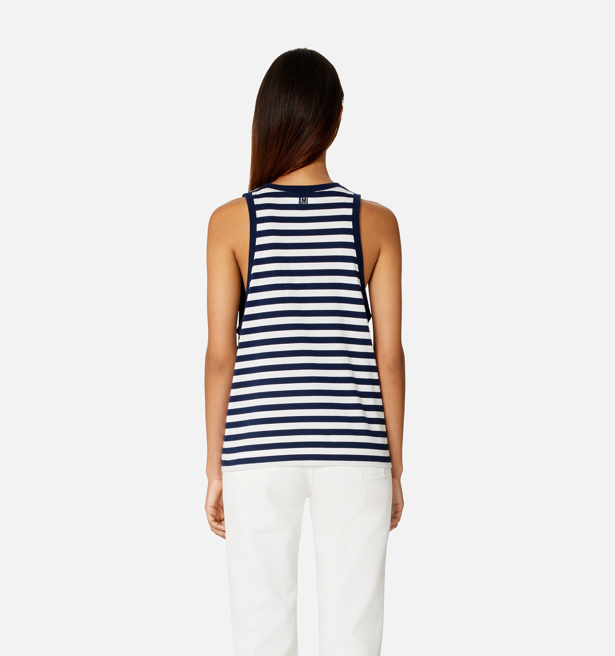 Débardeur Ami de Cœur à rayures - Nautic Blue & Natural White