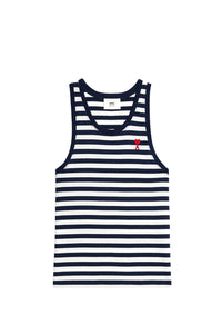Débardeur Ami de Cœur à rayures - Nautic Blue & Natural White