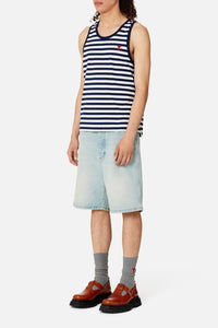 Débardeur Ami de Cœur à rayures - Nautic Blue & Natural White