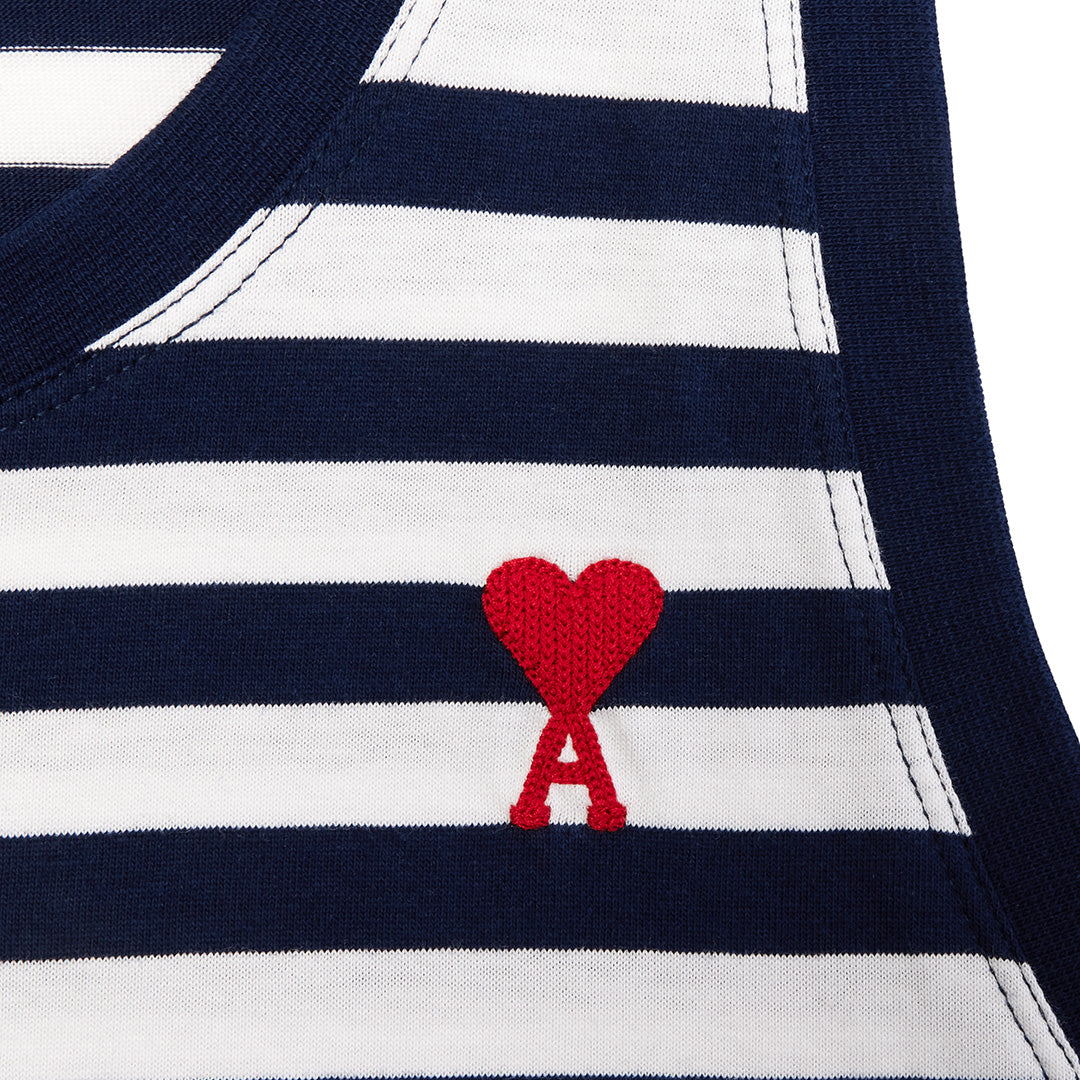 Débardeur Ami de Cœur à rayures - Nautic Blue & Natural White