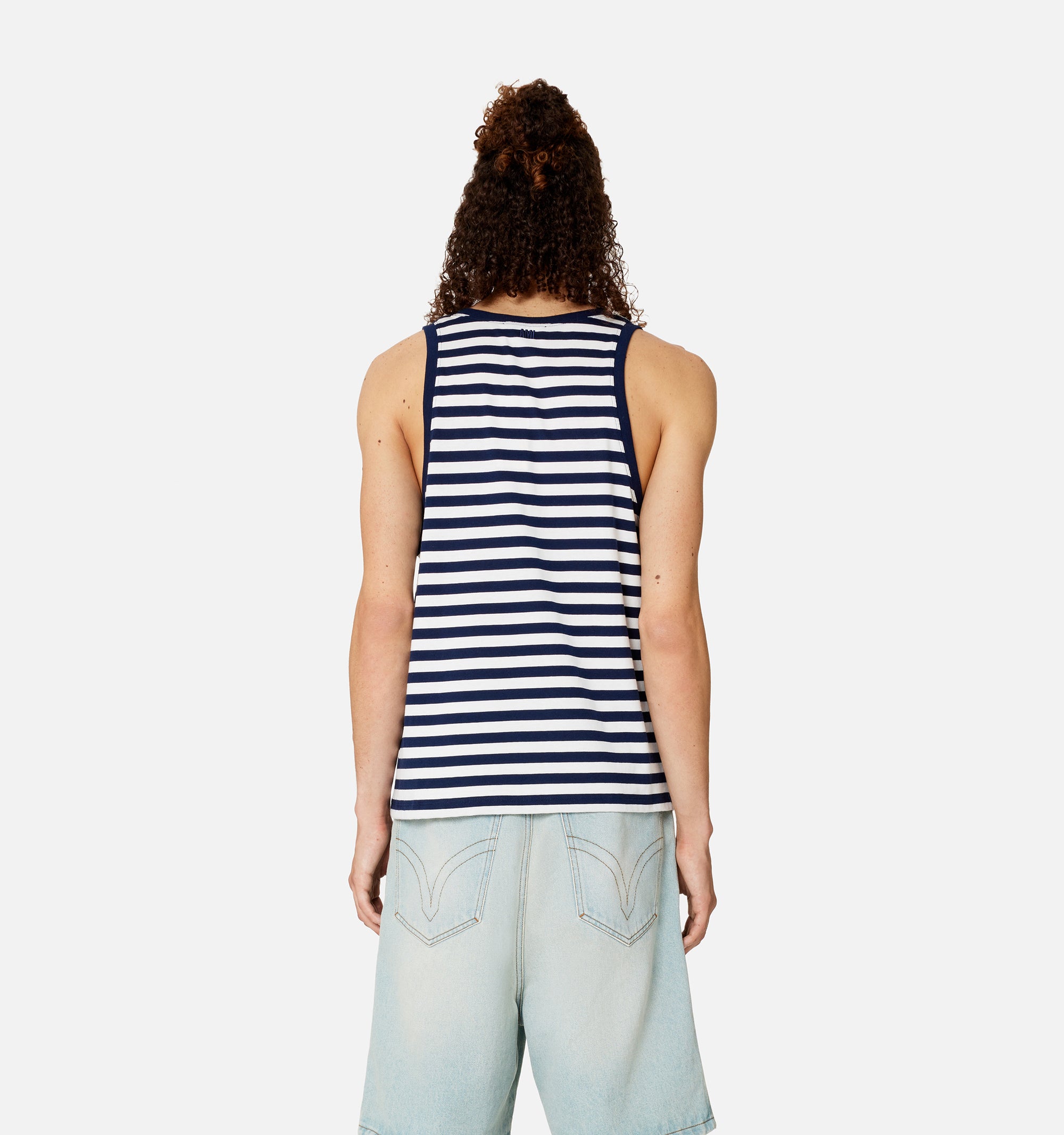 Débardeur Ami de Cœur à rayures - Nautic Blue & Natural White