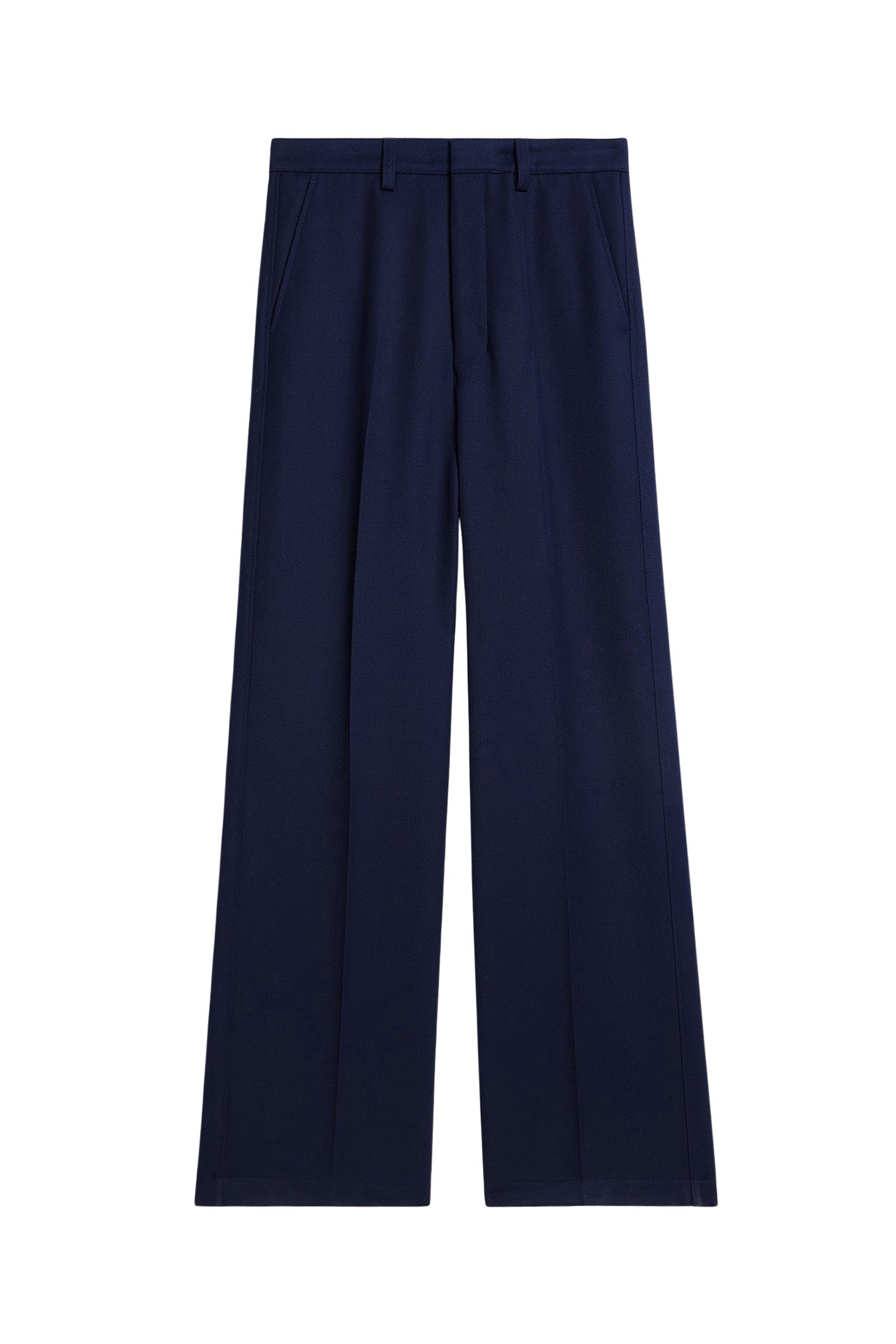 Pantalon large en laine - Nautic Blue
