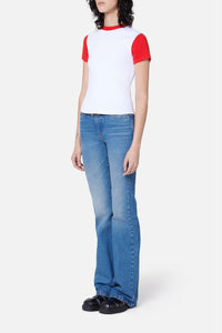 T-shirt Ami de Cœur avec logo brodé - White & Scarlet Red