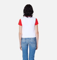 T-shirt Ami de Cœur avec logo brodé - White & Scarlet Red