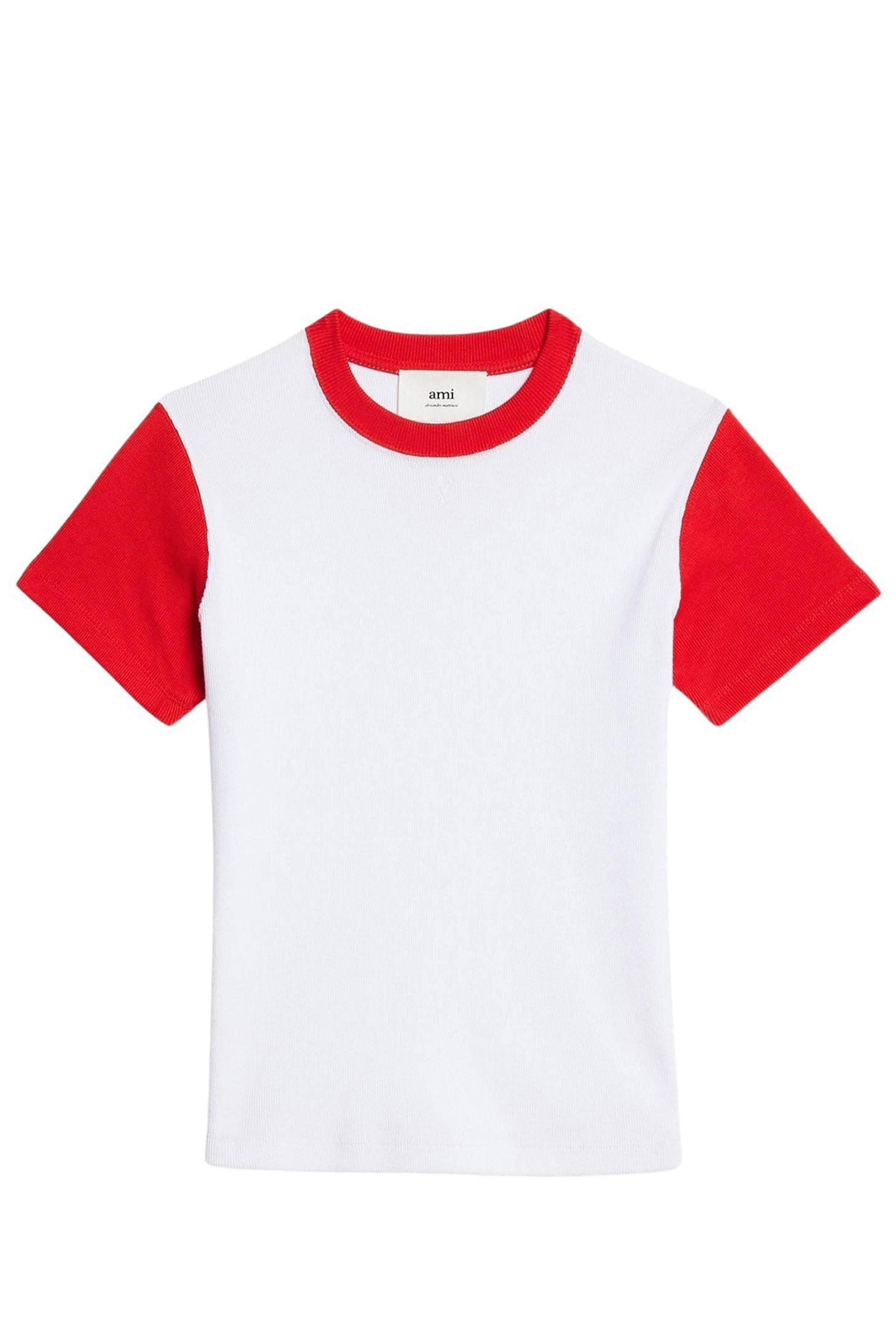 T-shirt Ami de Cœur avec logo brodé - White & Scarlet Red