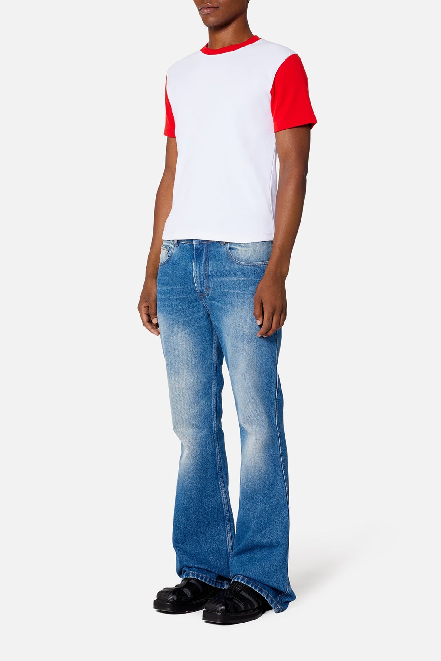 T-shirt Ami de Cœur avec logo brodé - White & Scarlet Red
