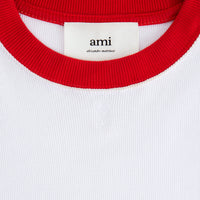 T-shirt Ami de Cœur avec logo brodé - White & Scarlet Red