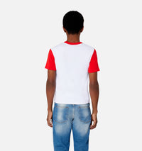 T-shirt Ami de Cœur avec logo brodé - White & Scarlet Red