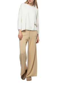 Bahia trousers in wool and cashmere - Dune