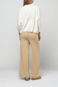 Bahia trousers in wool and cashmere - Dune