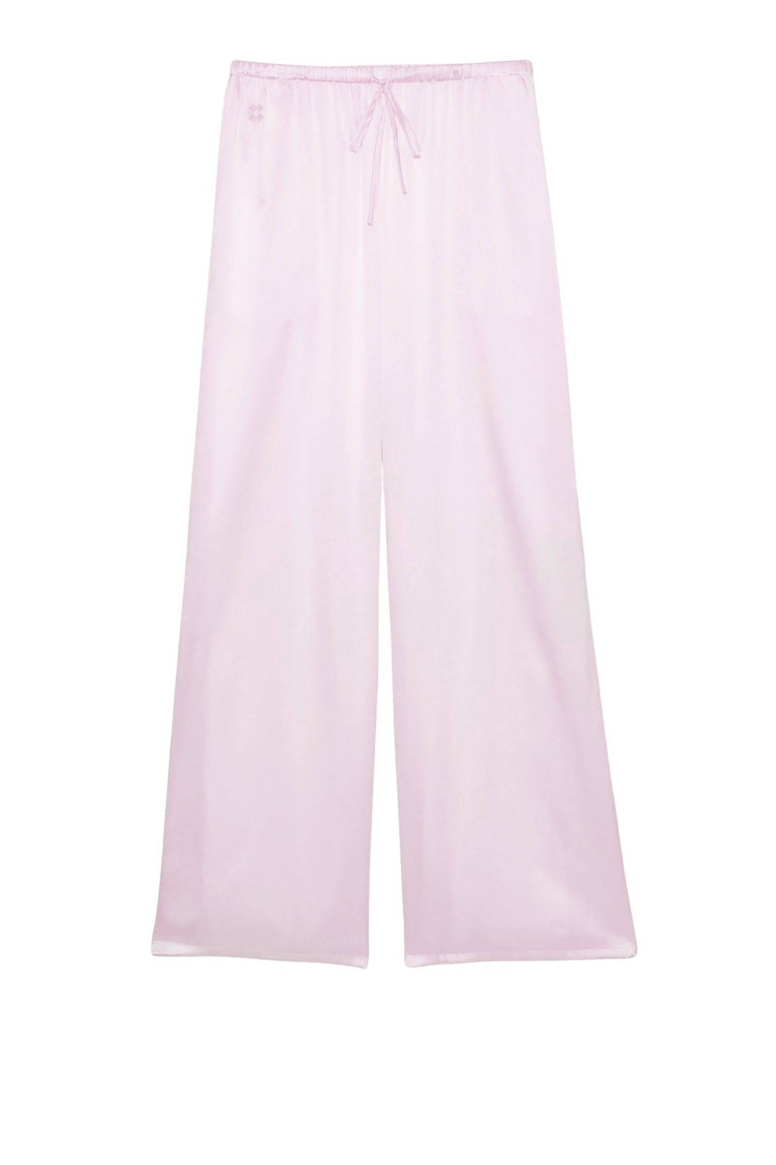 Beila straight silk trousers - Baby Pink
