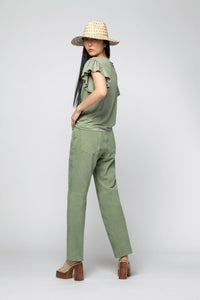 1 QTY NEW PANTALON EN CUIR VELOURS