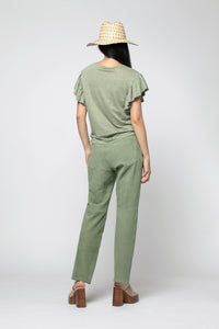 1 QTY NEW PANTALON EN CUIR VELOURS