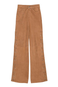 1 QTY RELIQUAT ST 13% QTY VENDU 1/8 PANTALON EN CUIR VELOURS LACE