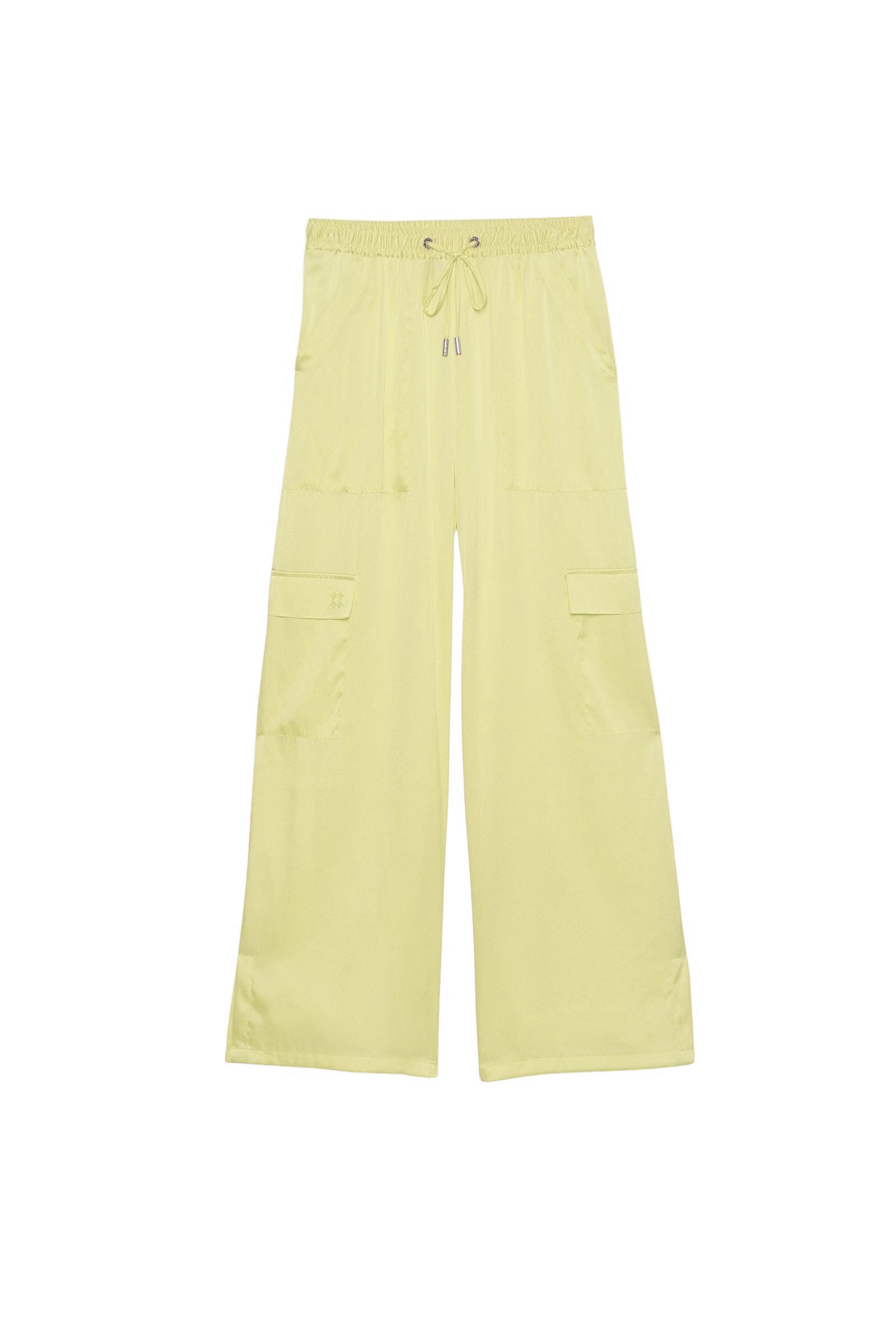 Pantalon Bowen cargo en soie - Limonade