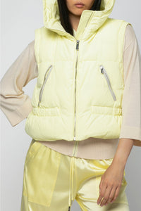 Doudoune Diala courte sans manches - Limonade
