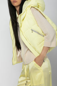 Doudoune Diala courte sans manches - Limonade