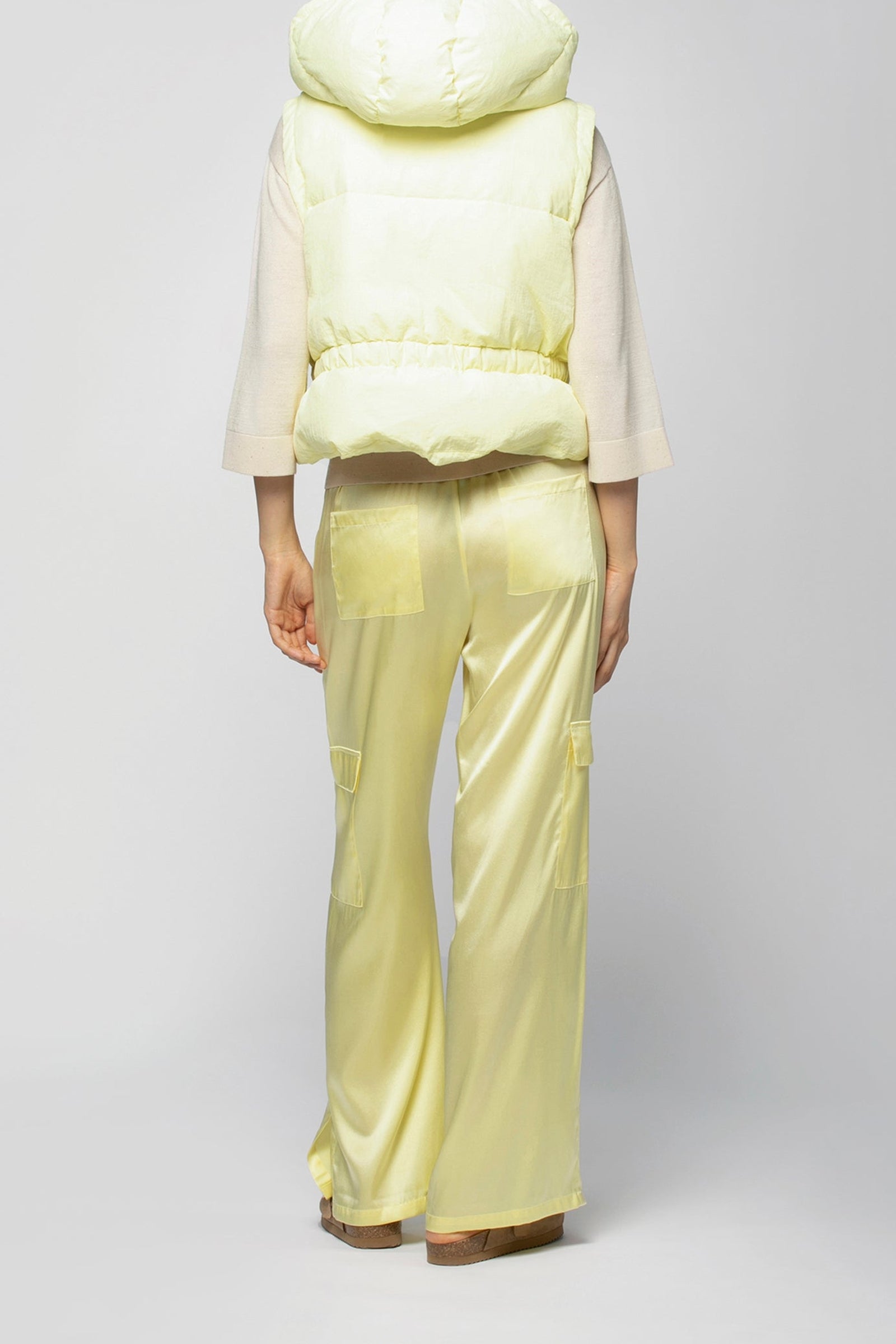 Doudoune Diala courte sans manches - Limonade