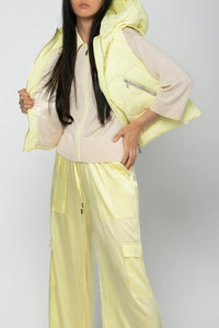 Doudoune Diala courte sans manches - Limonade