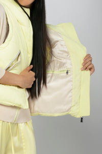 Doudoune Diala courte sans manches - Limonade