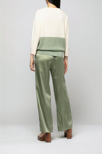 Pacha two-ply wool and cashmere jumper - Almond