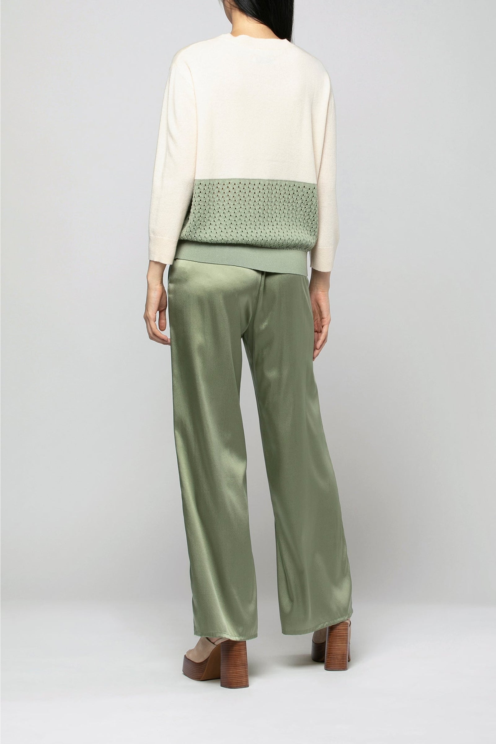 Pacha two-ply wool and cashmere jumper - Almond