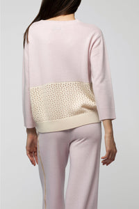 Pacha two-ply wool and cashmere jumper - Baby Pink