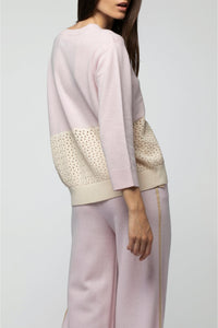 Pacha two-ply wool and cashmere jumper - Baby Pink