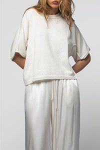 Penda loose cashmere jumper - White