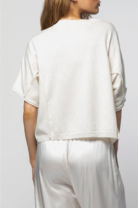 Penda loose cashmere jumper - White