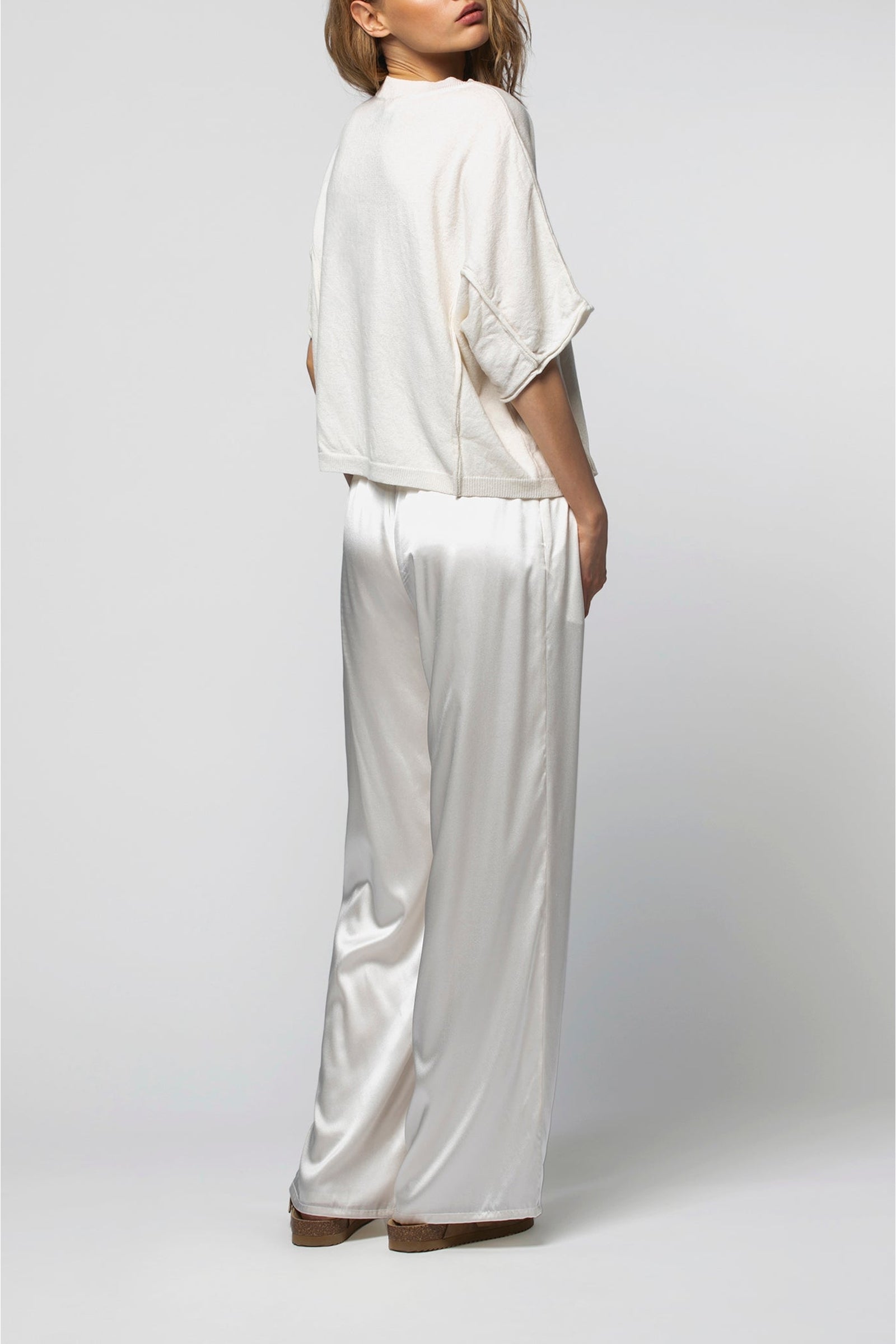 Penda loose cashmere jumper - White