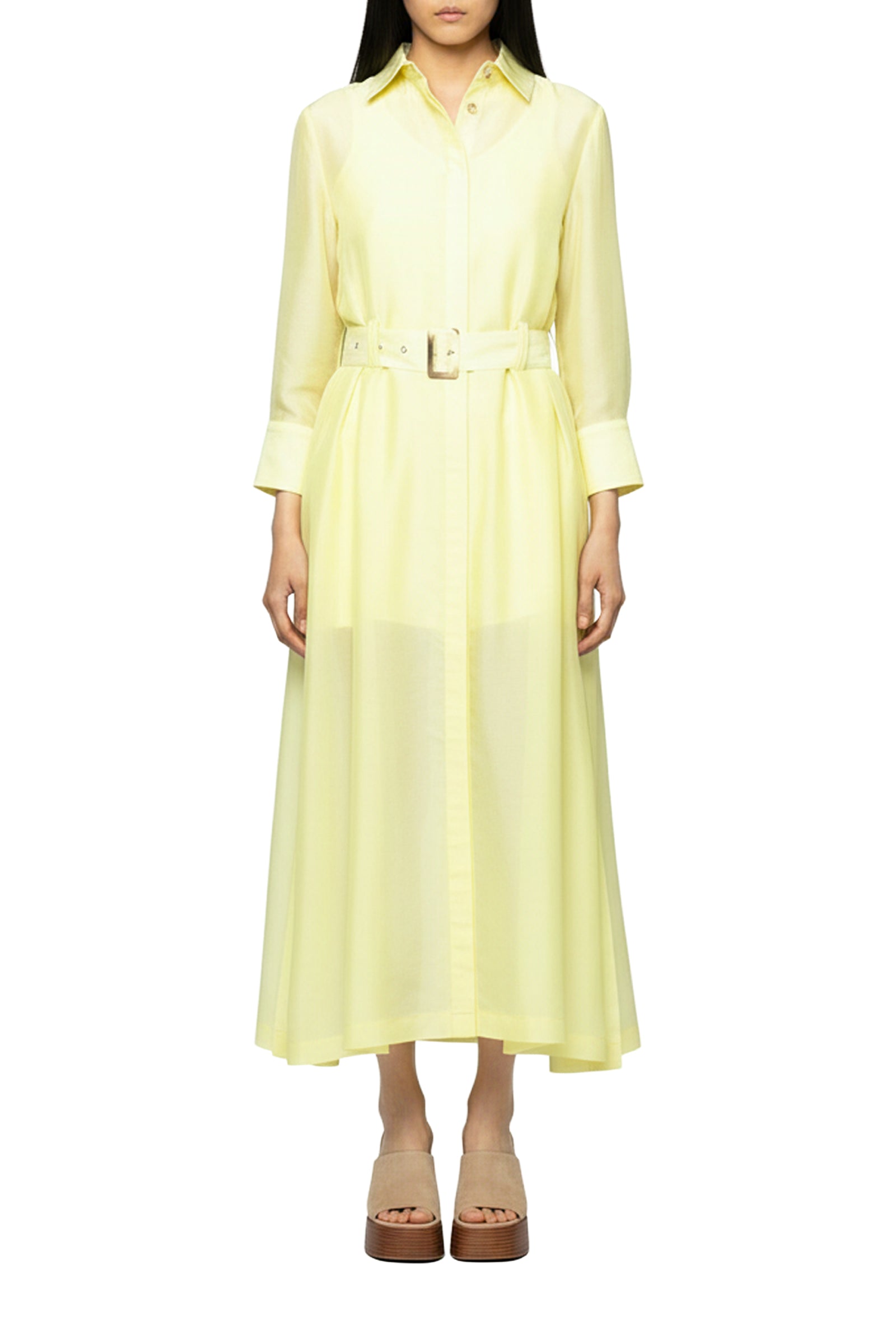 Robe Raeva longue ceinturée - Limonade