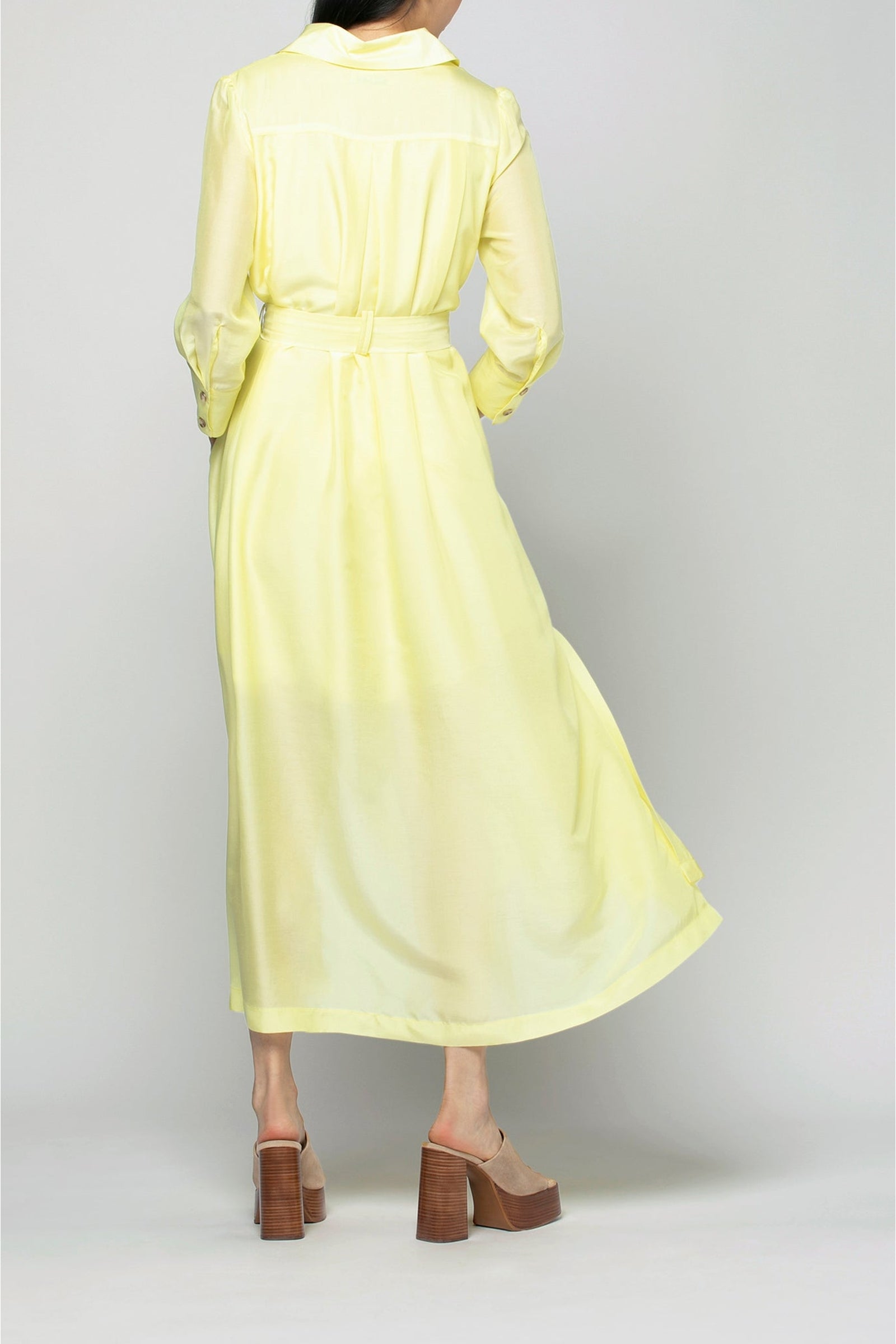 Robe Raeva longue ceinturée - Limonade
