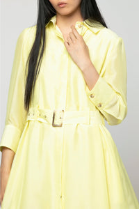 Robe Raeva longue ceinturée - Limonade