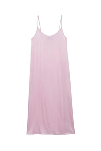 Long silk Ranga dress - Baby Pink