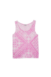 Top Taoyina in linen - Bandana Pink