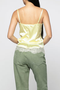 Tia silk and lace camisole - Lemonade