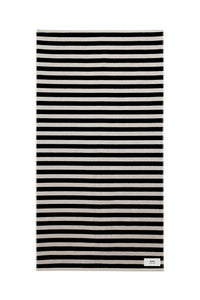Serviette de bain rayée - Chalk & Black
