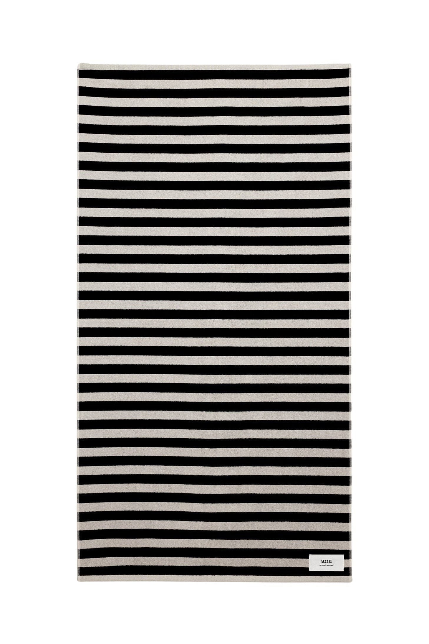 Serviette de bain rayée - Chalk & Black