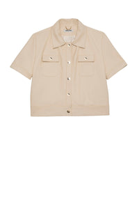 1 QTY RELIQUAT ST 50% QTY VENDU 1/2 VESTE EN CUIR MANCHES COURTES