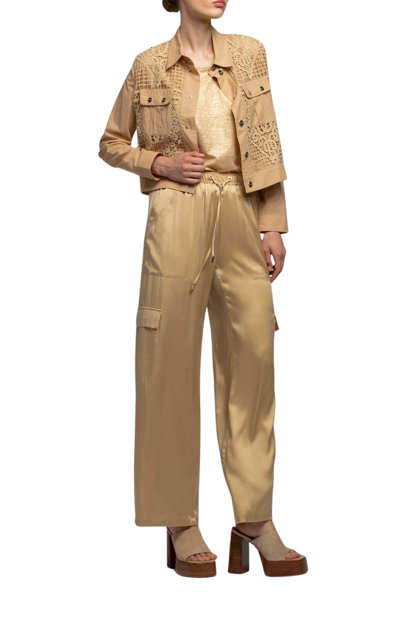 Virna short jacket, broderie anglaise - Dune