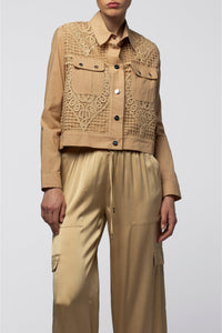 Virna short jacket, broderie anglaise - Dune