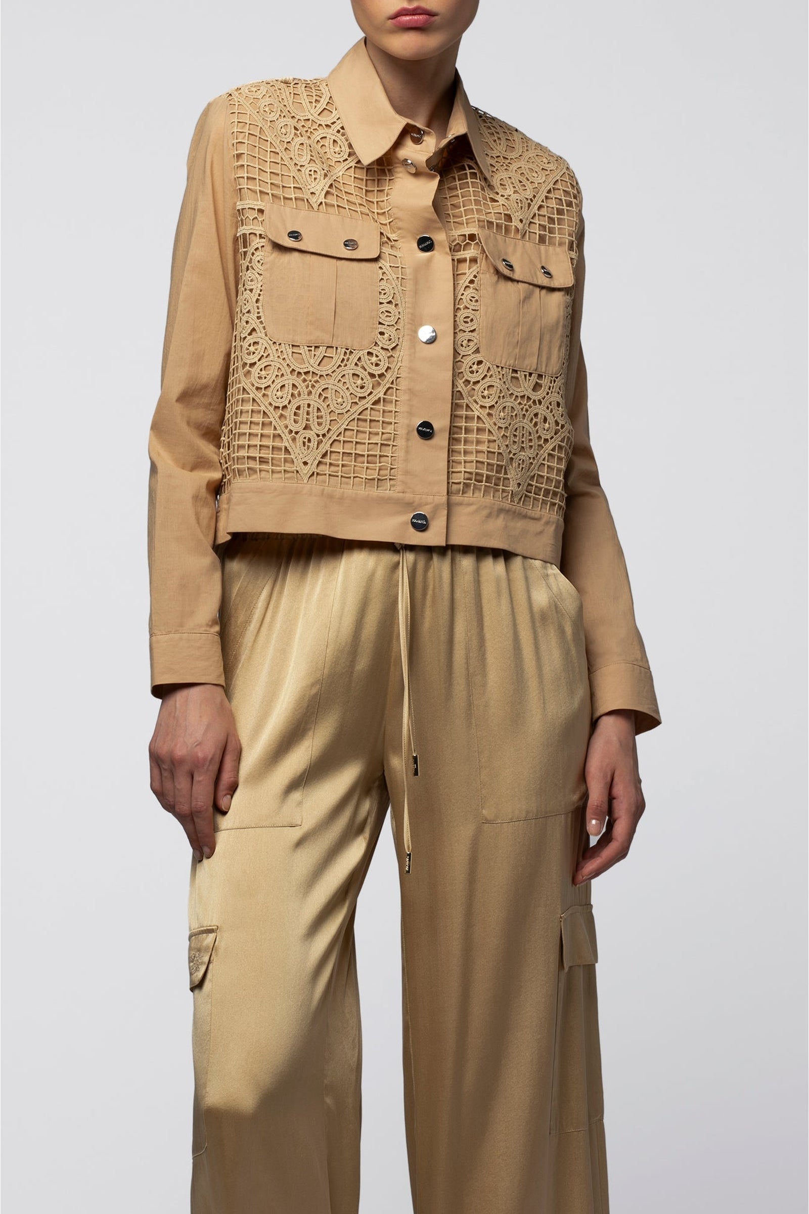 Virna short jacket, broderie anglaise - Dune