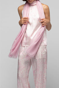 Aleyde scarf with lurex thread - Dragée