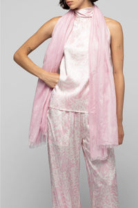 Aleyde scarf with lurex thread - Dragée