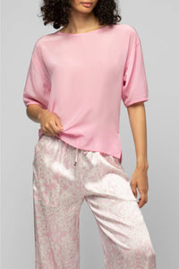 Baimy loose-fit silk leopard print trousers - Printleo