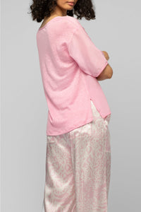 Baimy loose-fit silk leopard print trousers - Printleo