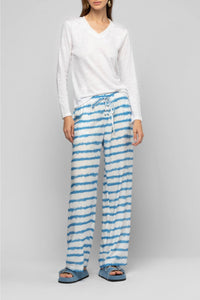 Pantalon Ballyne ample à imprimé tie-and-dye rayé - Tie & Dye rayé Cie